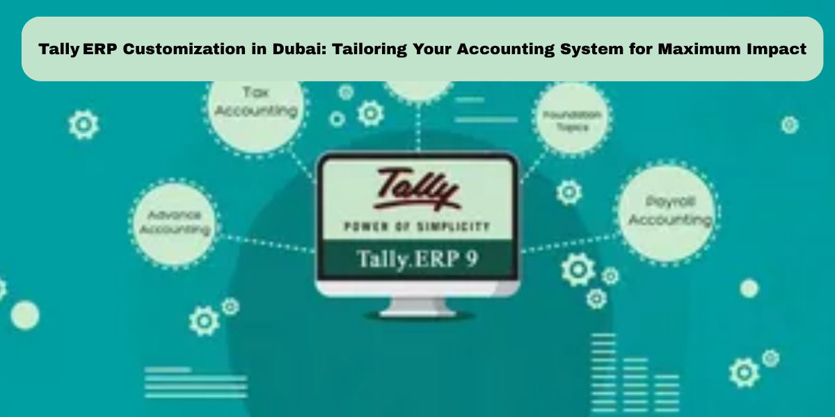 Tally ERP Customization in Dubai: Tailoring Your Accounting System for Maximum Impact